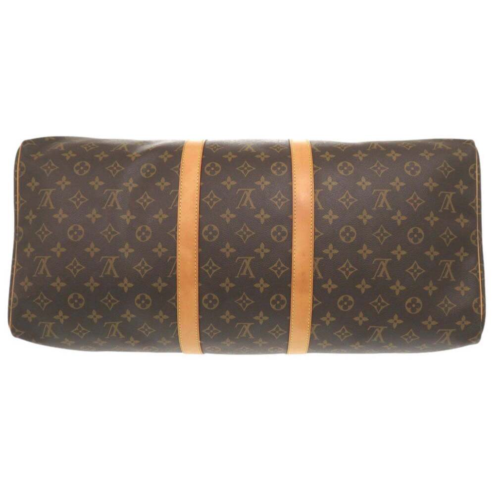 LOUIS VUITTON Authentic Brown Monogram Keepall 55 Boston Bag - Picture 3 of 10
